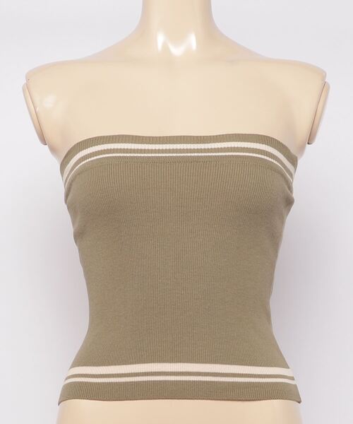 G.V.G.V.（ジーヴィージーヴィー）の「LINED KNIT WAISTBAND（その他トップス・レディース・ブラウン/カーキ・ONE SIZE）」の2枚目の写真