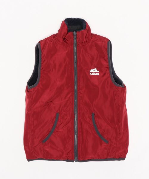 KRIFF MAYER Kid's Collection（クリフメイヤーキッズコレクション）の「WEB限定リバーシブルひっくりベスト（ベスト・キッズ・ネイビー/モカ/キャメル・120/130/140/150/160/170）」の5枚目の写真