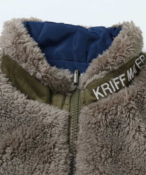 KRIFF MAYER Kid's Collection（クリフメイヤーキッズコレクション）の「WEB限定リバーシブルひっくりベスト（ベスト・キッズ・ネイビー/モカ/キャメル・120/130/140/150/160/170）」の14枚目の写真