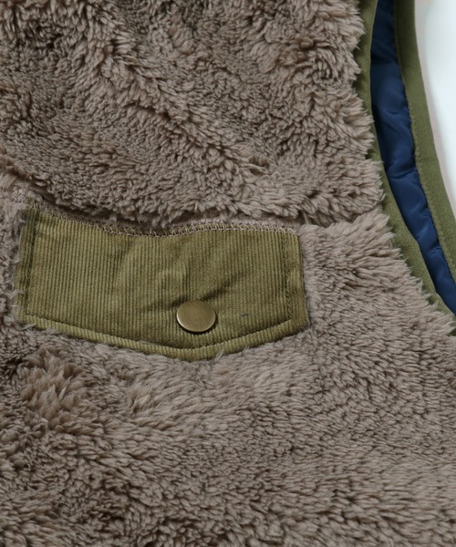 KRIFF MAYER Kid's Collection（クリフメイヤーキッズコレクション）の「WEB限定リバーシブルひっくりベスト（ベスト・キッズ・ネイビー/モカ/キャメル・120/130/140/150/160/170）」の13枚目の写真