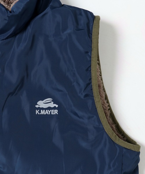 KRIFF MAYER Kid's Collection（クリフメイヤーキッズコレクション）の「WEB限定リバーシブルひっくりベスト（ベスト・キッズ・ネイビー/モカ/キャメル・120/130/140/150/160/170）」の10枚目の写真