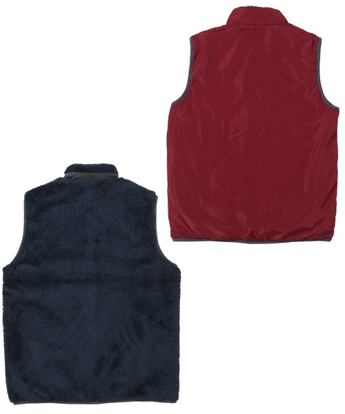 KRIFF MAYER Kid's Collection（クリフメイヤーキッズコレクション）の「WEB限定リバーシブルひっくりベスト（ベスト・キッズ・ネイビー/モカ/キャメル・120/130/140/150/160/170）」の17枚目の写真