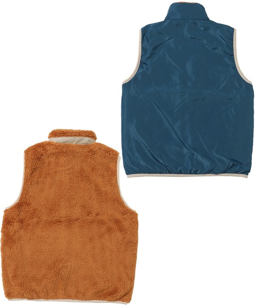 KRIFF MAYER Kid's Collection（クリフメイヤーキッズコレクション）の「WEB限定リバーシブルひっくりベスト（ベスト・キッズ・ネイビー/モカ/キャメル・120/130/140/150/160/170）」の19枚目の写真