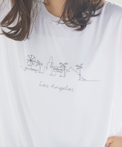LIPSTAR(リップスター)の「フレンチスリーブTシャツ(Tシャツ/カットソー・レディース・オフホワイト/ブラック/ベージュ・M)」の18枚目の写真