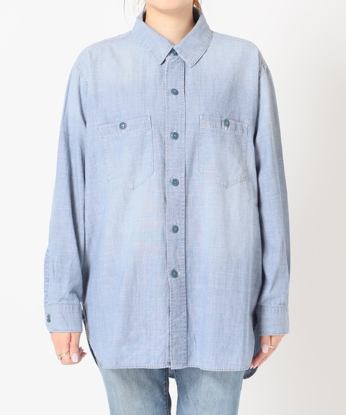 JOURNAL STANDARD（ジャーナルスタンダード）の「■■■CHAMBRAY SHIRT◆（シャツ/ブラウス・レディース・ブラック/ブルー・FREE）」の7枚目の写真