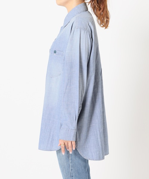 JOURNAL STANDARD（ジャーナルスタンダード）の「■■■CHAMBRAY SHIRT◆（シャツ/ブラウス・レディース・ブラック/ブルー・FREE）」の4枚目の写真