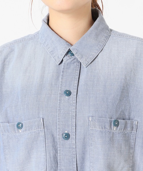 JOURNAL STANDARD（ジャーナルスタンダード）の「■■■CHAMBRAY SHIRT◆（シャツ/ブラウス・レディース・ブラック/ブルー・FREE）」の10枚目の写真