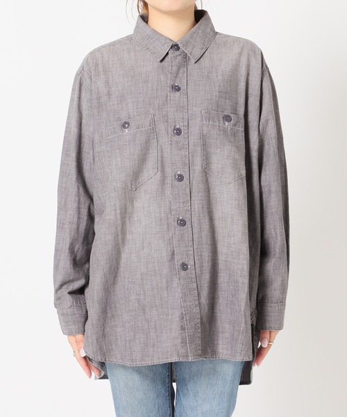 JOURNAL STANDARD（ジャーナルスタンダード）の「■■■CHAMBRAY SHIRT◆（シャツ/ブラウス・レディース・ブラック/ブルー・FREE）」の19枚目の写真