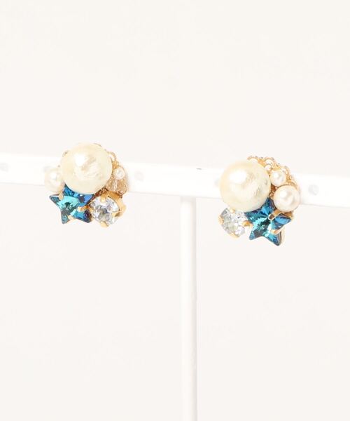 tone（トーン）の「【petitbeans】ピアス(MA)（ピアス（両耳用）・レディース・ブルー/その他・FREE）」の2枚目の写真