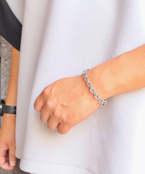 SBG（エスビー）の「SBG マンテルカットあずきチェーンブレスレット（ブレスレット・メンズ・シルバー系その他/シルバー系その他2/シルバー/シルバー系その他3/シルバー系その他4/シルバー系その他6/シルバー系その他5/シルバー系・18cm/21cm）」の9枚目の写真