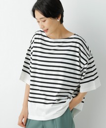 LEPSIM | カラーボーダーワイドＴ　954657(Tシャツ/カットソー)