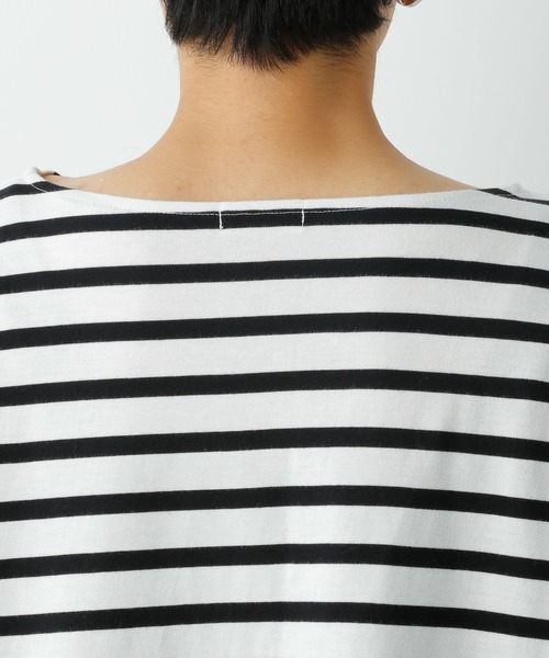 LEPSIM（レプシィム）の「カラーボーダーワイドＴ　954657（Tシャツ/カットソー・レディース・ブラウン/オフホワイト/グリーン/ライトパープル・FREE）」の19枚目の写真