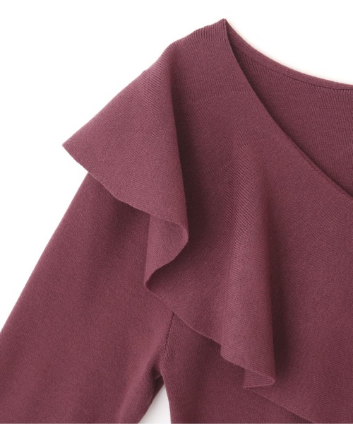 PROPORTION BODY DRESSING(プロポーションボディドレッシング)の「ラッフルニット / 1211270910(ニット/セーター・レディース・グレー/ブラック/ボルドー・FREE)」の15枚目の写真