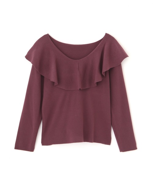 PROPORTION BODY DRESSING(プロポーションボディドレッシング)の「ラッフルニット / 1211270910(ニット/セーター・レディース・グレー/ブラック/ボルドー・FREE)」の18枚目の写真