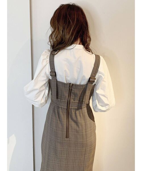 dazzlin（ダズリン）の「マーメイドキーネックジャンスカ（ジャンパースカート・レディース・ブラウン/インディゴブルー/その他1・FREE）」の14枚目の写真