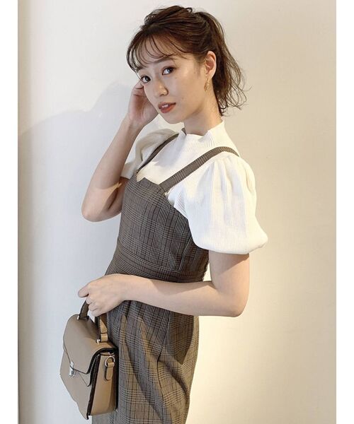 dazzlin（ダズリン）の「マーメイドキーネックジャンスカ（ジャンパースカート・レディース・ブラウン/インディゴブルー/その他1・FREE）」の15枚目の写真