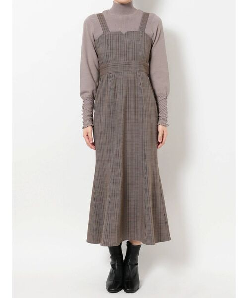 dazzlin（ダズリン）の「マーメイドキーネックジャンスカ（ジャンパースカート・レディース・ブラウン/インディゴブルー/その他1・FREE）」の17枚目の写真