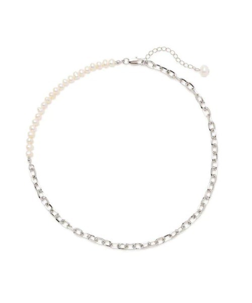 N.(N. Natural Beauty Basic)(エヌエヌナチュラルビューティーベーシック)の「パール×チェーンコンビショートネックレス(ネックレス・レディース・シルバー/ゴールド・FREE)」の14枚目の写真