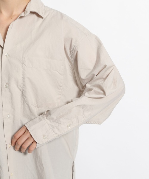 niko and...(ニコアンド)の「マーセWashingワイヤー入りワイドシャツ(シャツ/ブラウス・レディース・ホワイト/ベージュ/レッド/グリーン・MEDIUM/LARGE)」の8枚目の写真