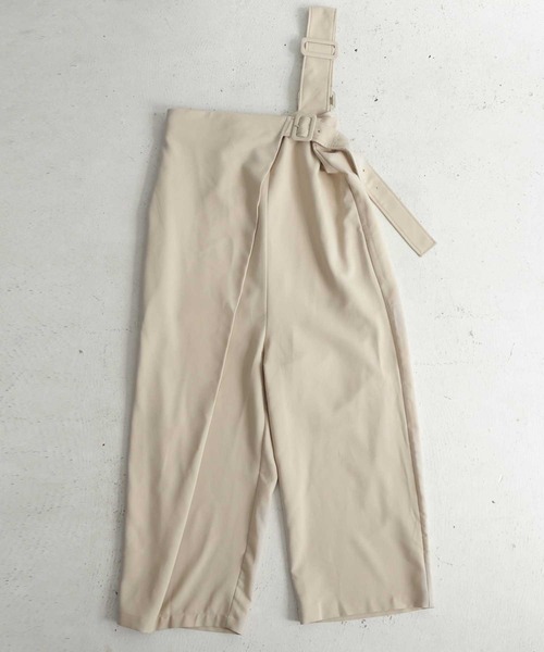 かぐれ⑅*コットンサロペット　オーバーオール 生成　アイボリー　大人カジュアル かぐれ⑅*コットンサロペット オーバーオール 生成 アイボリー