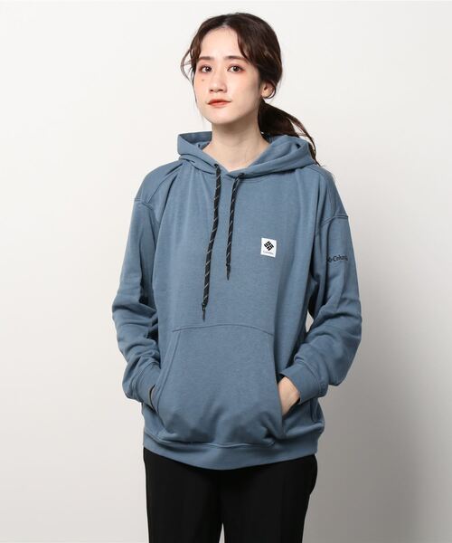 Columbia（コロンビア）の「【展開店舗限定アイテム】columbia/コロンビア ルーズシルエット　ワンポイントパーカー PM0816（パーカー・メンズ・ブラック/ブラウン/グレー/ブルー/グリーン・S/M/L/XL）」の5枚目の写真