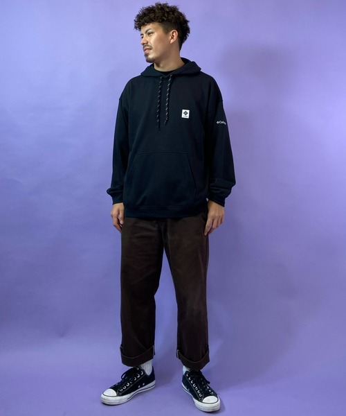 Columbia（コロンビア）の「【展開店舗限定アイテム】columbia/コロンビア ルーズシルエット　ワンポイントパーカー PM0816（パーカー・メンズ・ブラック/ブラウン/グレー/ブルー/グリーン・S/M/L/XL）」の14枚目の写真