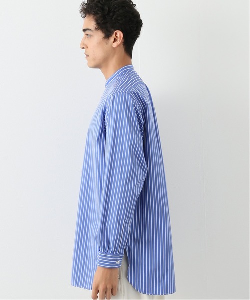 MONT KEMMEL（モンケメル）の「【MONT KEMMEL / モンケメル】STRIPE BAND COLLAR シャツ（シャツ/ブラウス・メンズ・ブルー系その他・2/3/1）」の4枚目の写真