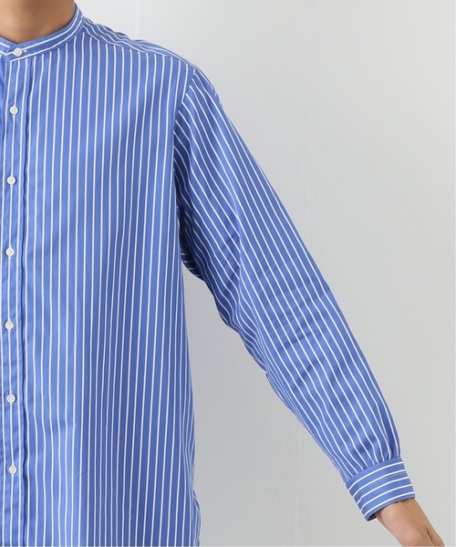 MONT KEMMEL（モンケメル）の「【MONT KEMMEL / モンケメル】STRIPE BAND COLLAR シャツ（シャツ/ブラウス・メンズ・ブルー系その他・2/3/1）」の8枚目の写真