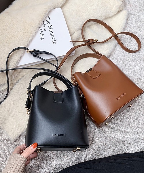 TABI PAL(タビパル)の「バケットタイプ&トートバッグ ショルダーバッグ(ショルダーバッグ・レディース・ブラウン/ブラック/アイボリー/モカ/イエロー/ライトブラウン・FREE)」の20枚目の写真