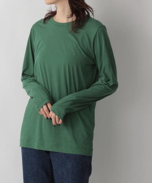 yuw(ユウ)の「SHEAR LONG TEE 235885(Tシャツ/カットソー・レディース・ホワイト/ブラック/ピンク/グリーン/ブラウン・FREE)」の5枚目の写真