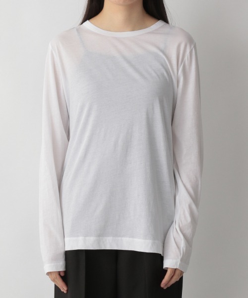 yuw(ユウ)の「SHEAR LONG TEE 235885(Tシャツ/カットソー・レディース・ホワイト/ブラック/ピンク/グリーン/ブラウン・FREE)」の17枚目の写真
