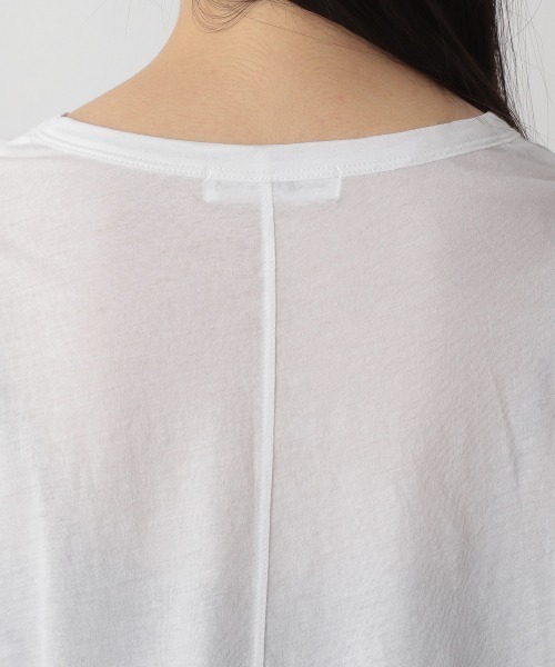 yuw(ユウ)の「SHEAR LONG TEE 235885(Tシャツ/カットソー・レディース・ホワイト/ブラック/ピンク/グリーン/ブラウン・FREE)」の8枚目の写真