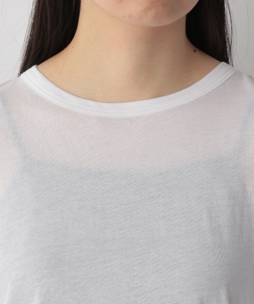 yuw(ユウ)の「SHEAR LONG TEE 235885(Tシャツ/カットソー・レディース・ホワイト/ブラック/ピンク/グリーン/ブラウン・FREE)」の11枚目の写真