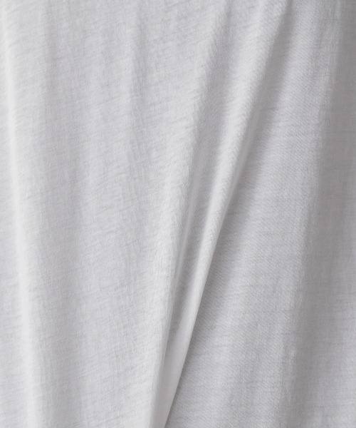 yuw(ユウ)の「SHEAR LONG TEE 235885(Tシャツ/カットソー・レディース・ホワイト/ブラック/ピンク/グリーン/ブラウン・FREE)」の18枚目の写真