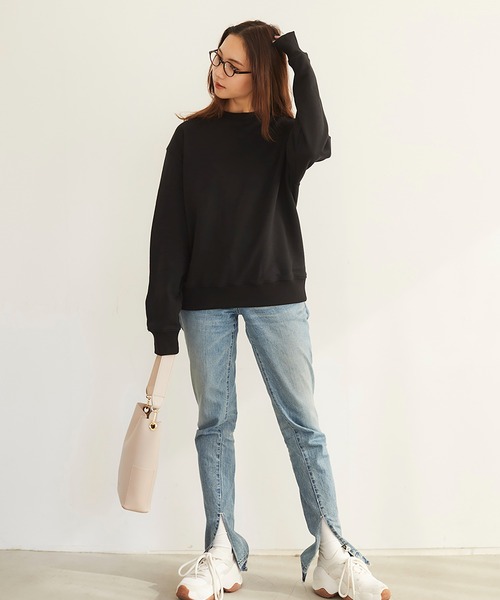 RANDEBOO(ランデブー)の「Basic sweatshirts(スウェット・レディース・ブラック/ホワイト系その他・MEDIUM/SMALL)」の7枚目の写真