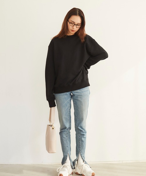 RANDEBOO(ランデブー)の「Basic sweatshirts(スウェット・レディース・ブラック/ホワイト系その他・MEDIUM/SMALL)」の3枚目の写真