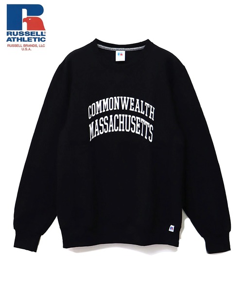 Russell Athletic(ラッセルアスレティック)の「RUSSELL ATHLETIC 裏起毛カレッジトレーナー(M1)(スウェット・メンズ・ホワイト/ブラック/ネイビー/レッド/オートミール・MEDIUM/LARGE/X-LARGE)」の2枚目の写真