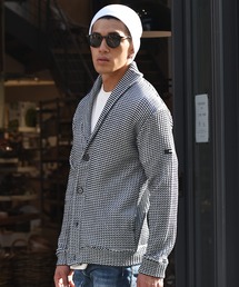 【JOKER】2トーンワッフルショールカラーカーディガン/ボレロ メンズ 春服