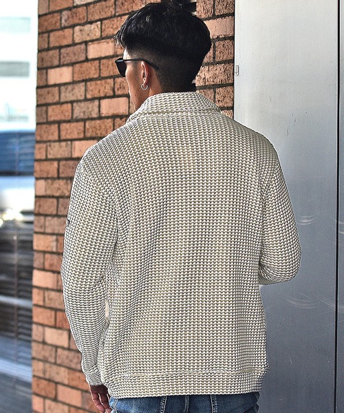 JOKER（ジョーカー）の「【JOKER】2トーンワッフルショールカラーカーディガン/ボレロ メンズ 春服（カーディガン/ボレロ・メンズ・ブラック/ベージュ/ネイビー/グレー・M/L/XL）」の21枚目の写真