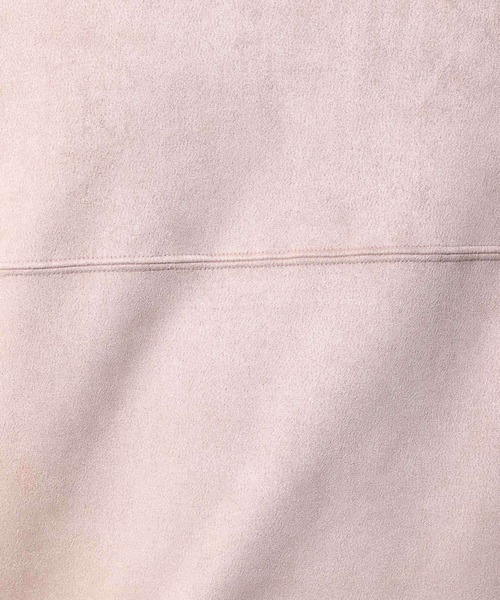 LAKOLE（ラコレ）の「【UNISEX】SUPER BIGエコスエードプルオーバー / 236057（スウェット・メンズ・サンドグレー/ピンク/ホワイト・MEDIUM/LARGE/SMALL）」の21枚目の写真