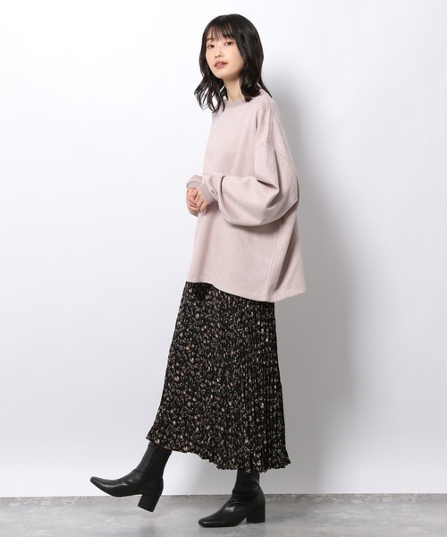LAKOLE（ラコレ）の「【UNISEX】SUPER BIGエコスエードプルオーバー / 236057（スウェット・メンズ・サンドグレー/ピンク/ホワイト・MEDIUM/LARGE/SMALL）」の13枚目の写真