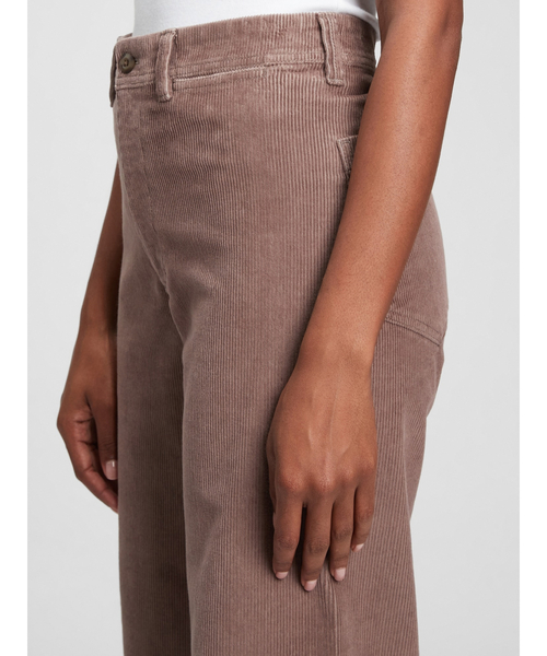 GAP（ギャップ）の「ハイライズ コーデュロイ ワイドパンツ（その他パンツ・レディース・グレー/その他/ベージュ・000/6/0/2/4/00/8/10）」の7枚目の写真