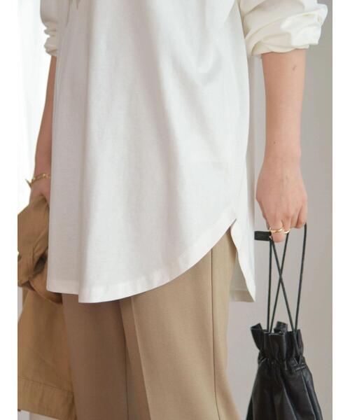 AMERICAN HOLIC（アメリカンホリック）の「裾ラウンドフォトカットチュニック（Tシャツ/カットソー・レディース・オフホワイト/ホワイト・M/L）」の12枚目の写真