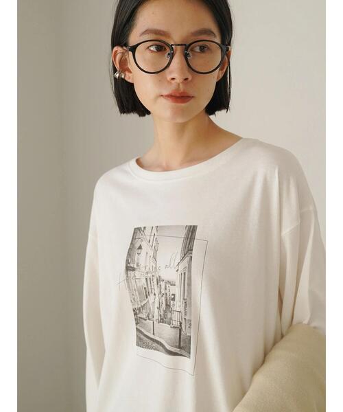 AMERICAN HOLIC（アメリカンホリック）の「裾ラウンドフォトカットチュニック（Tシャツ/カットソー・レディース・オフホワイト/ホワイト・M/L）」の16枚目の写真