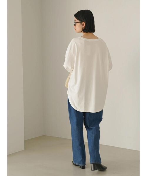 AMERICAN HOLIC（アメリカンホリック）の「裾ラウンドフォトカットチュニック（Tシャツ/カットソー・レディース・オフホワイト/ホワイト・M/L）」の21枚目の写真