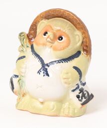 salle de bal（サルデバル）の「和be / ワビ  Re,Tanuki たぬきの置物 15cm WABI GB72901　YMI（インテリア雑貨）」