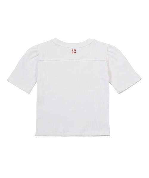 RSVP(アールエスブイピー)の「【RSVP 】Puff sleeves slim t-shirts / パフスリーブ スリムティーシャツ(Tシャツ/カットソー・レディース・ホワイト/ベージュ/ダークグリーン・FREE)」の8枚目の写真