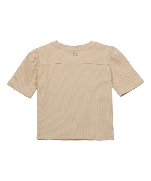 RSVP(アールエスブイピー)の「【RSVP 】Puff sleeves slim t-shirts / パフスリーブ スリムティーシャツ(Tシャツ/カットソー・レディース・ホワイト/ベージュ/ダークグリーン・FREE)」の14枚目の写真