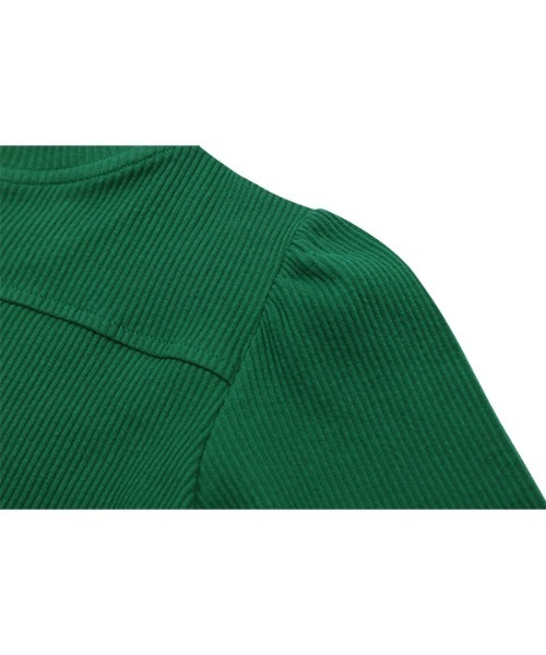 RSVP(アールエスブイピー)の「【RSVP 】Puff sleeves slim t-shirts / パフスリーブ スリムティーシャツ(Tシャツ/カットソー・レディース・ホワイト/ベージュ/ダークグリーン・FREE)」の4枚目の写真