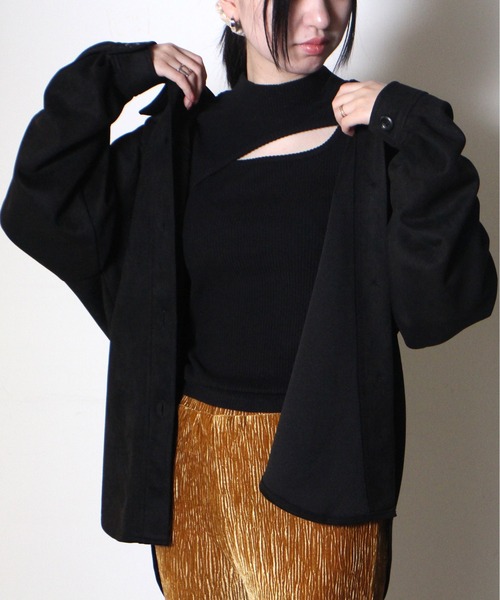 one way(ワンウェイ)の「【oneway】スエポンCPOシャツ(シャツ/ブラウス・レディース・ホワイト/ライトグレー/ブラック/ライトブラウン・FREE)」の15枚目の写真